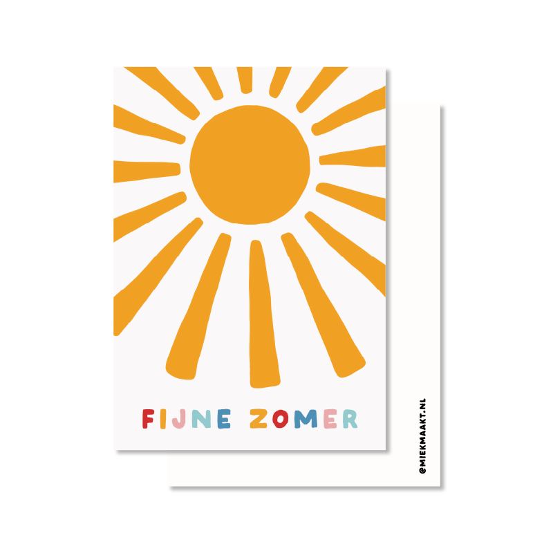 Kaart fijne zomer