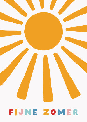 Kaart fijne zomer