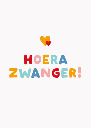 Hoera zwanger