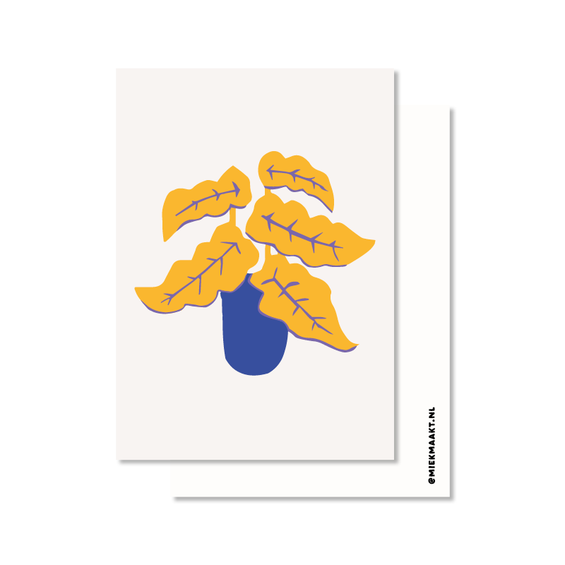 Grote gele plant