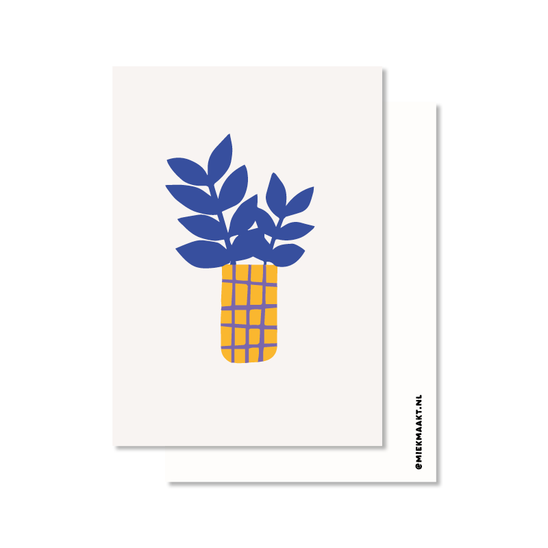 Blauwe plant