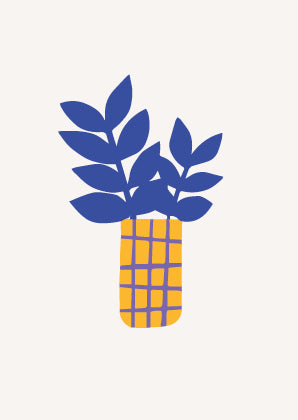 Blauwe plant