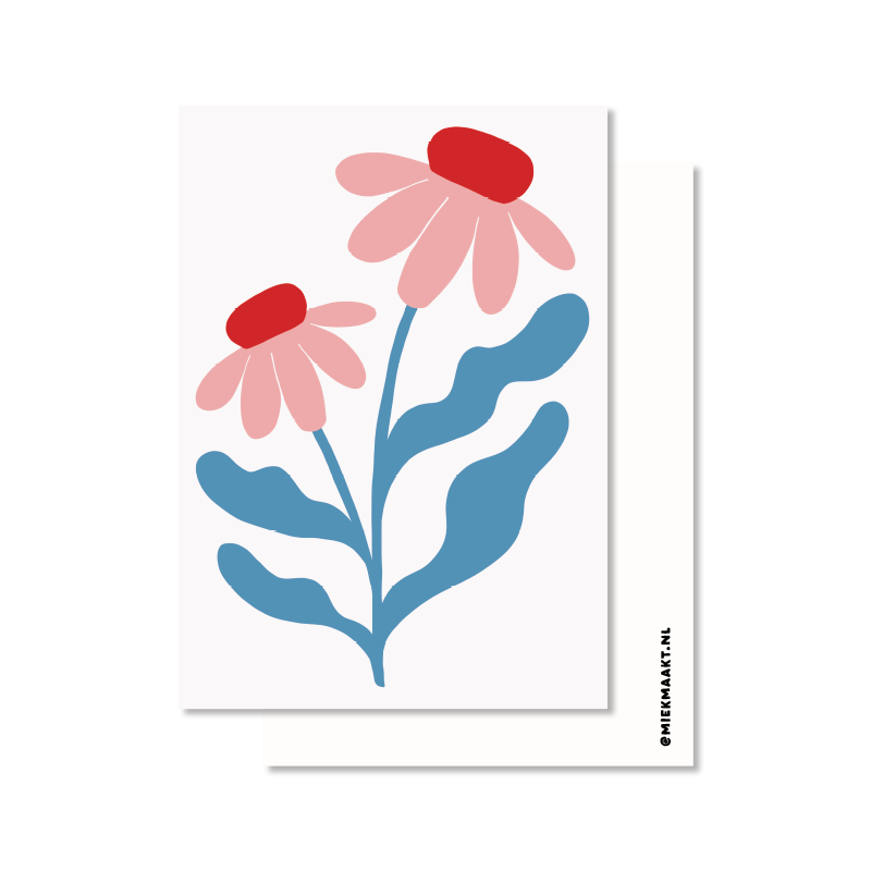 Roze bloem