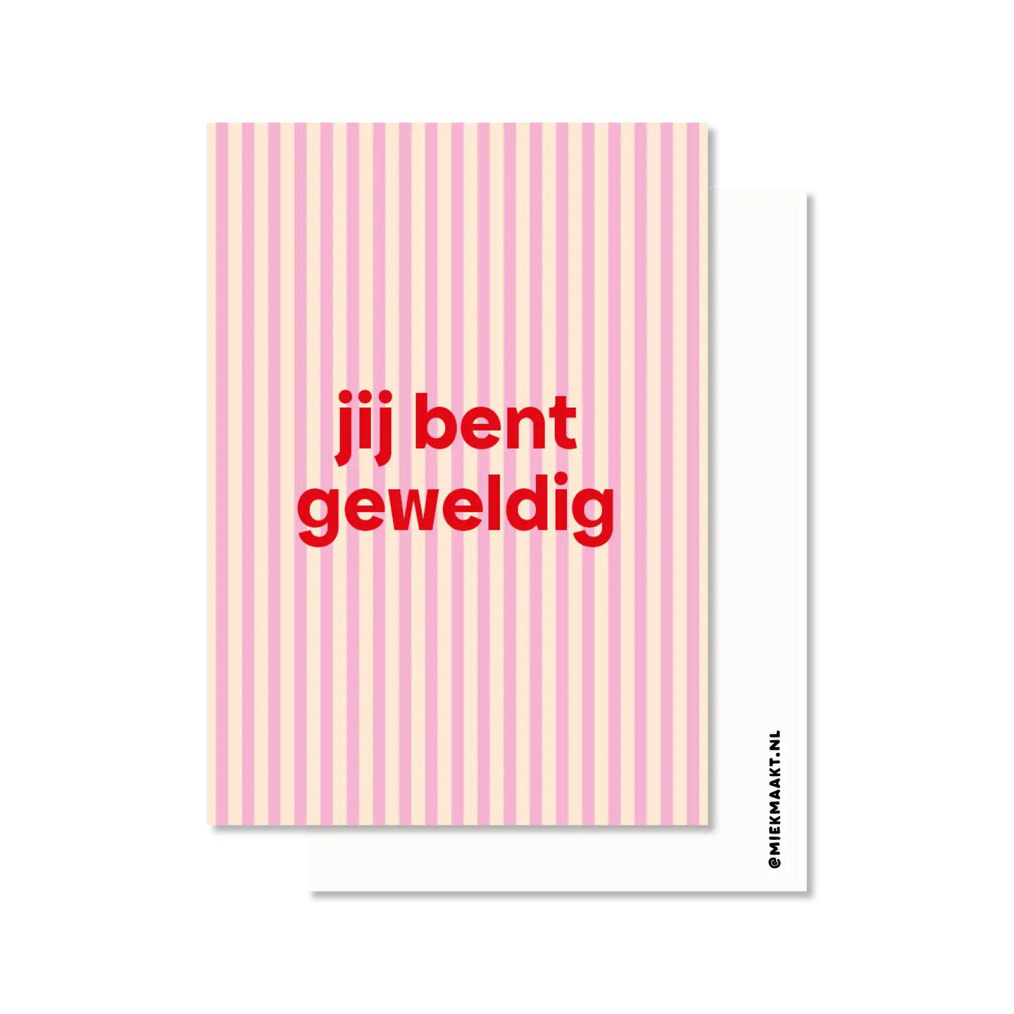 Ansichtkaart jij bent geweldig | Motivatiekaart