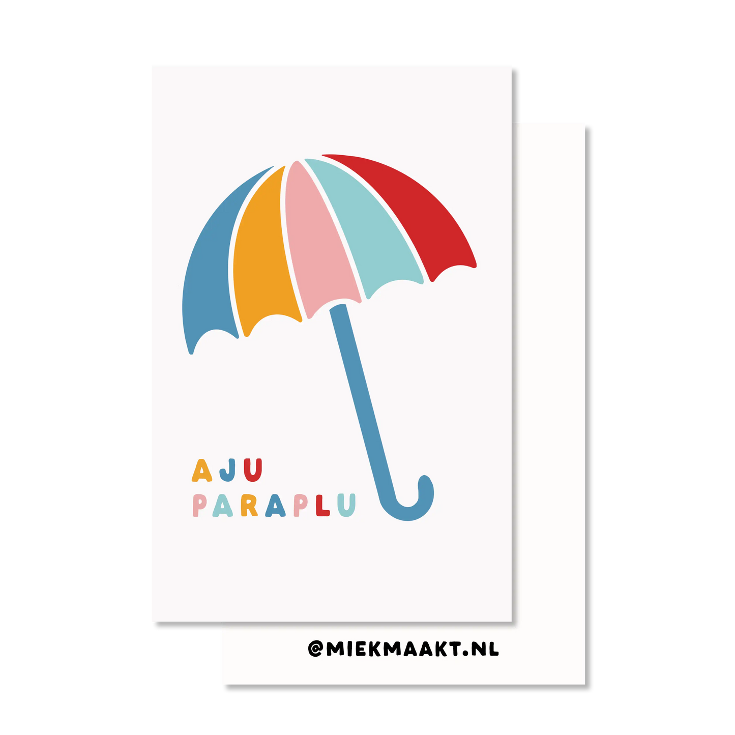 Mini kaartje Aju paraplu
